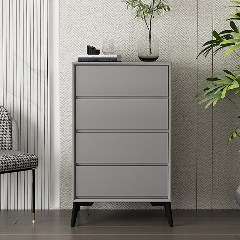 16" D Storage Chest Modern Style Bedroom Storage Chest Dresser in White and Grey