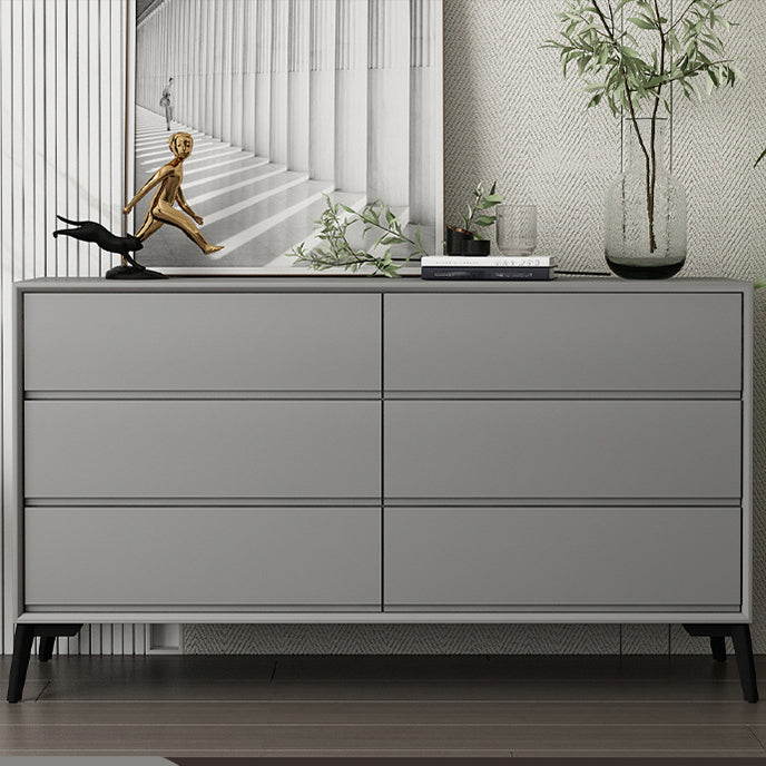 16" D Storage Chest Modern Style Bedroom Storage Chest Dresser in White and Grey