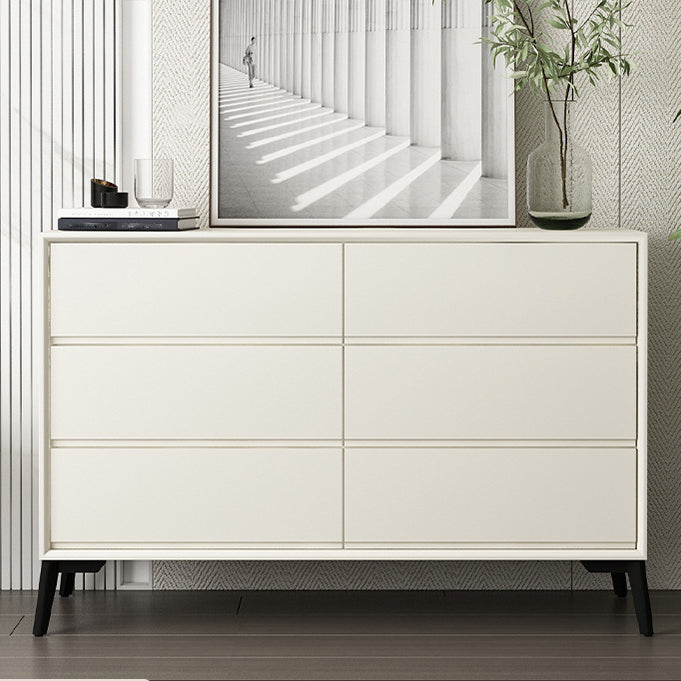 16" D Storage Chest Modern Style Bedroom Storage Chest Dresser in White and Grey