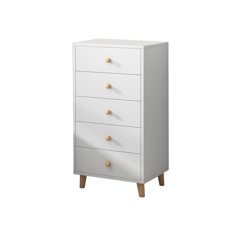 Wooden Dresser Modern Style Vertical Bedroom Storage Chest Dresser with Drawers