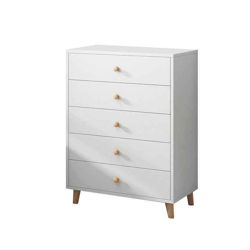 Wooden Dresser Modern Style Vertical Bedroom Storage Chest Dresser with Drawers