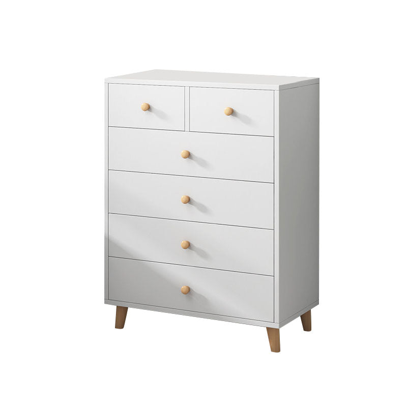 Wooden Dresser Modern Style Vertical Bedroom Storage Chest Dresser with Drawers