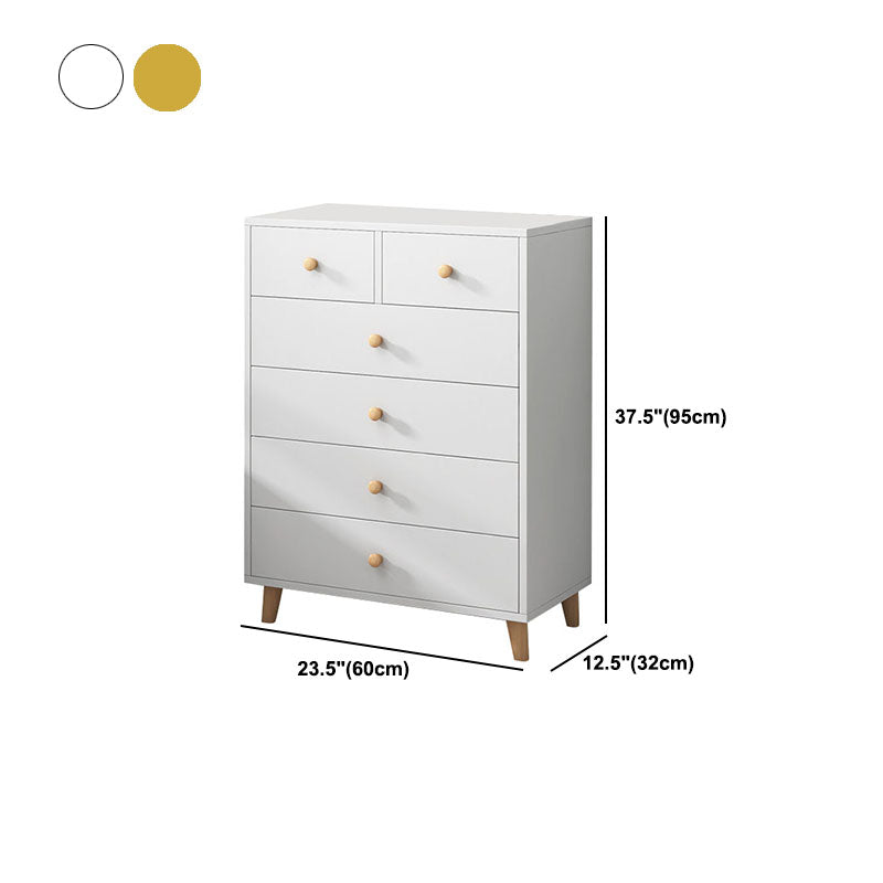 Wooden Dresser Modern Style Vertical Bedroom Storage Chest Dresser with Drawers