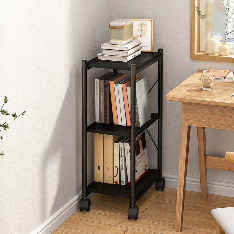 Modern Style Movable Etagere Bookcase Steel Home Office Bookshelf