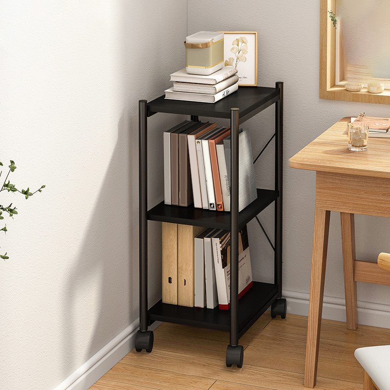 Modern Style Movable Etagere Bookcase Steel Home Office Bookshelf