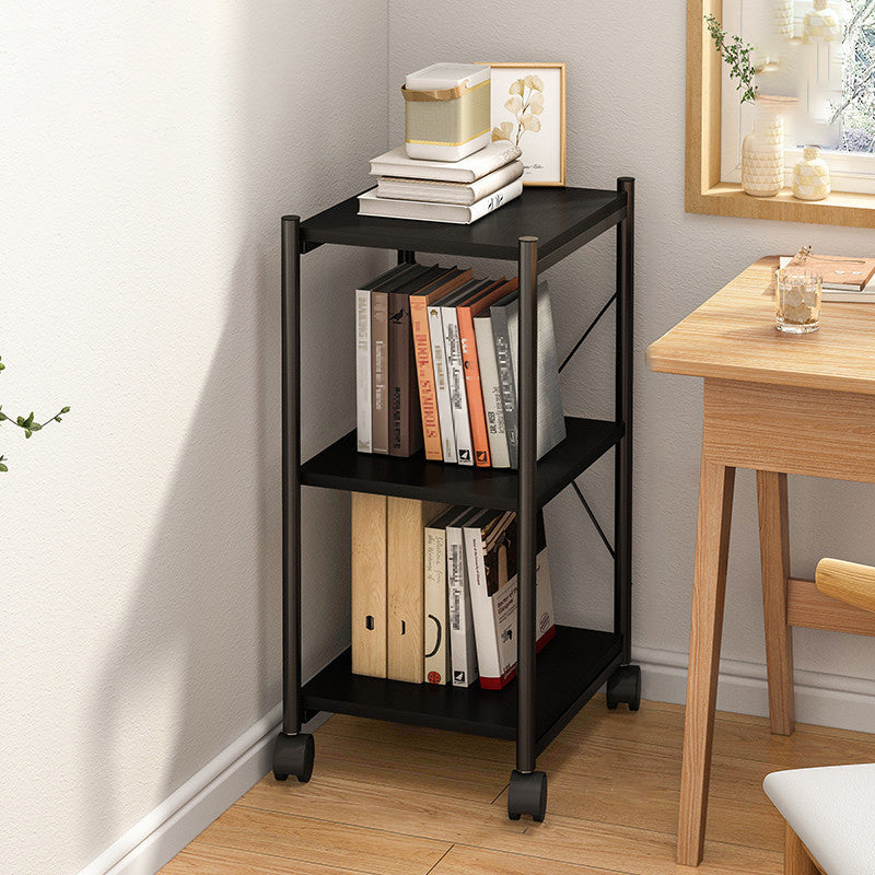 Modern Style Movable Etagere Bookcase Steel Home Office Bookshelf