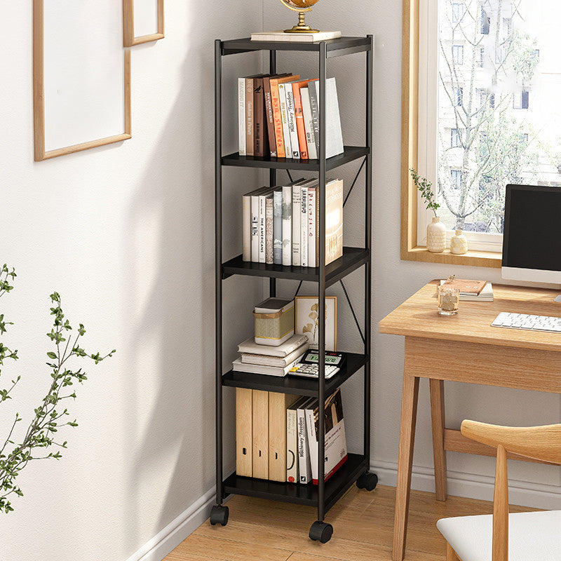 Modern Style Movable Etagere Bookcase Steel Home Office Bookshelf