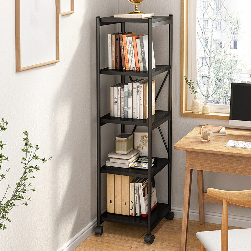 Modern Style Movable Etagere Bookcase Steel Home Office Bookshelf