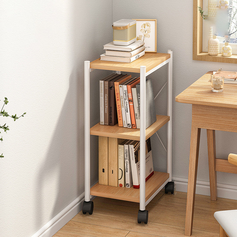 Modern Style Movable Etagere Bookcase Steel Home Office Bookshelf