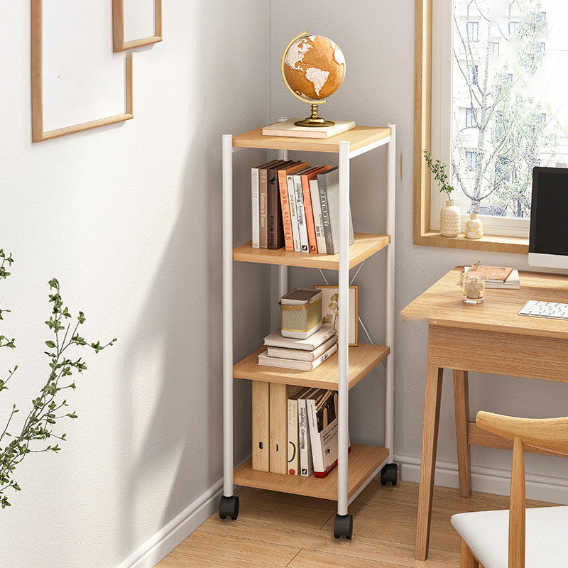 Modern Style Movable Etagere Bookcase Steel Home Office Bookshelf