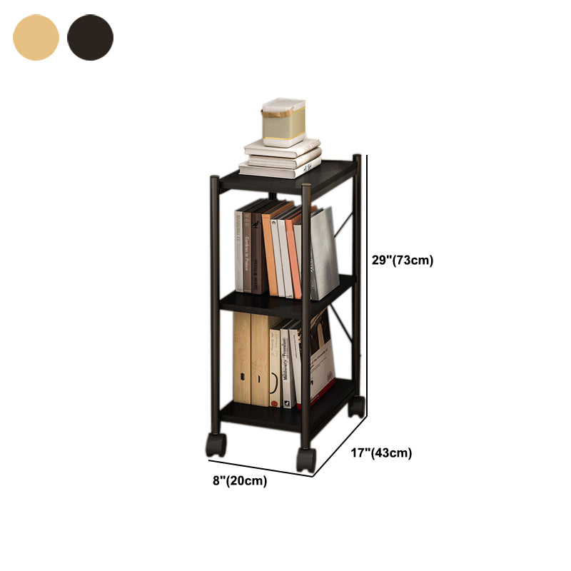 Modern Style Movable Etagere Bookcase Steel Home Office Bookshelf