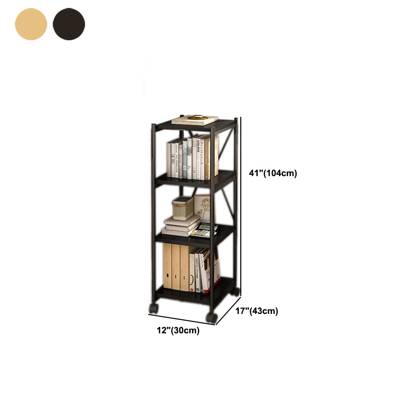 Modern Style Movable Etagere Bookcase Steel Home Office Bookshelf