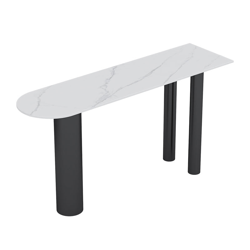 Sintered Stone Top Irregular Shape Bar Table Modern Bar Table with 3 Legs