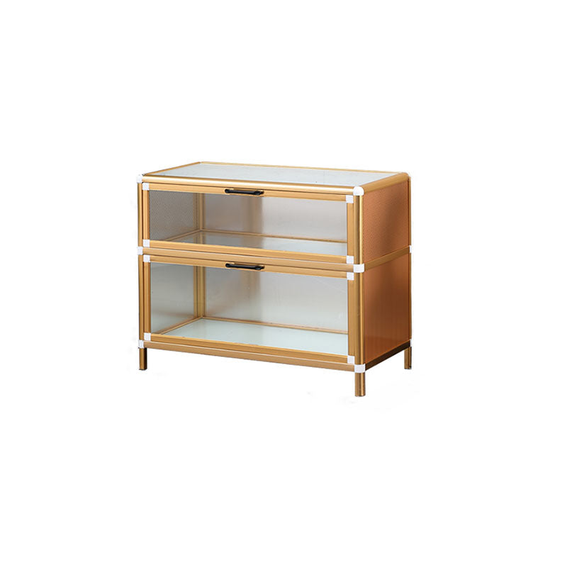 Gold Modern Style Sideboard Metal Sideboard with Door for Kitchen