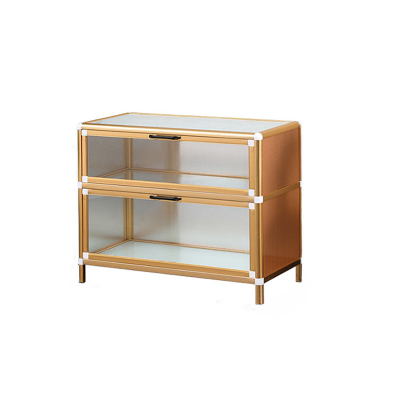 Gold Modern Style Sideboard Metal Sideboard with Door for Kitchen