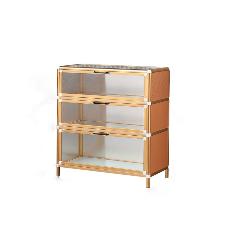 Gold Modern Style Sideboard Metal Sideboard with Door for Kitchen