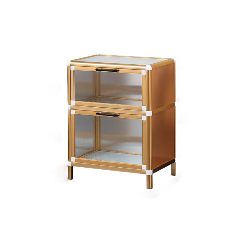 Gold Modern Style Sideboard Metal Sideboard with Door for Kitchen