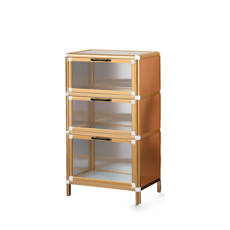 Gold Modern Style Sideboard Metal Sideboard with Door for Kitchen