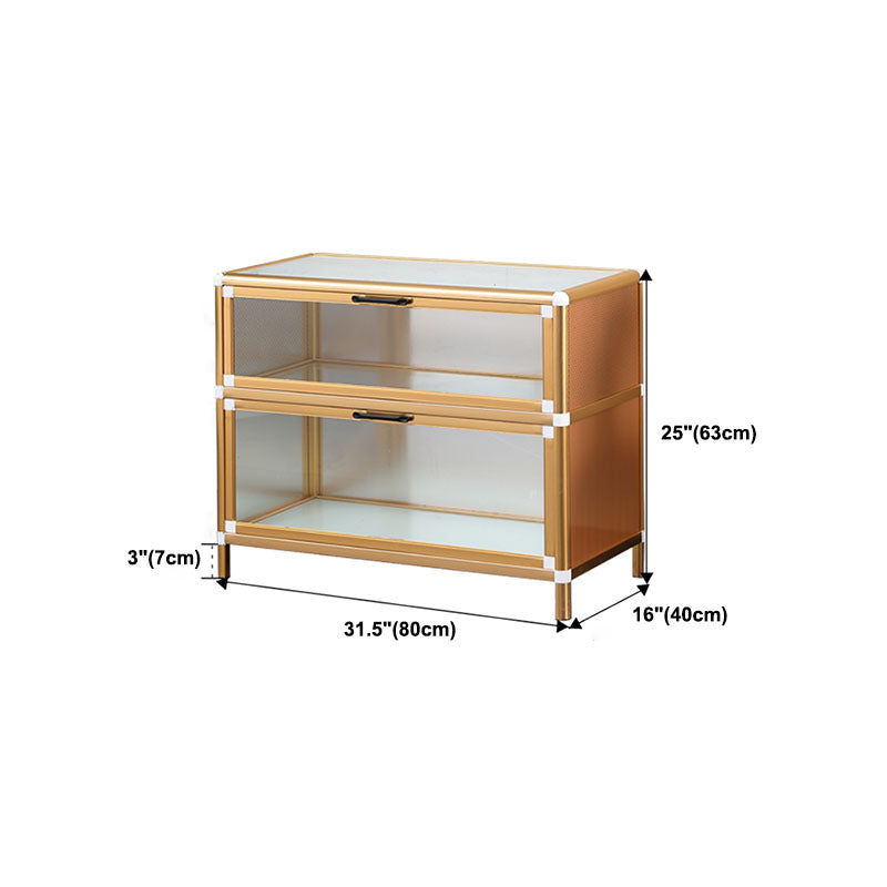 Gold Modern Style Sideboard Metal Sideboard with Door for Kitchen