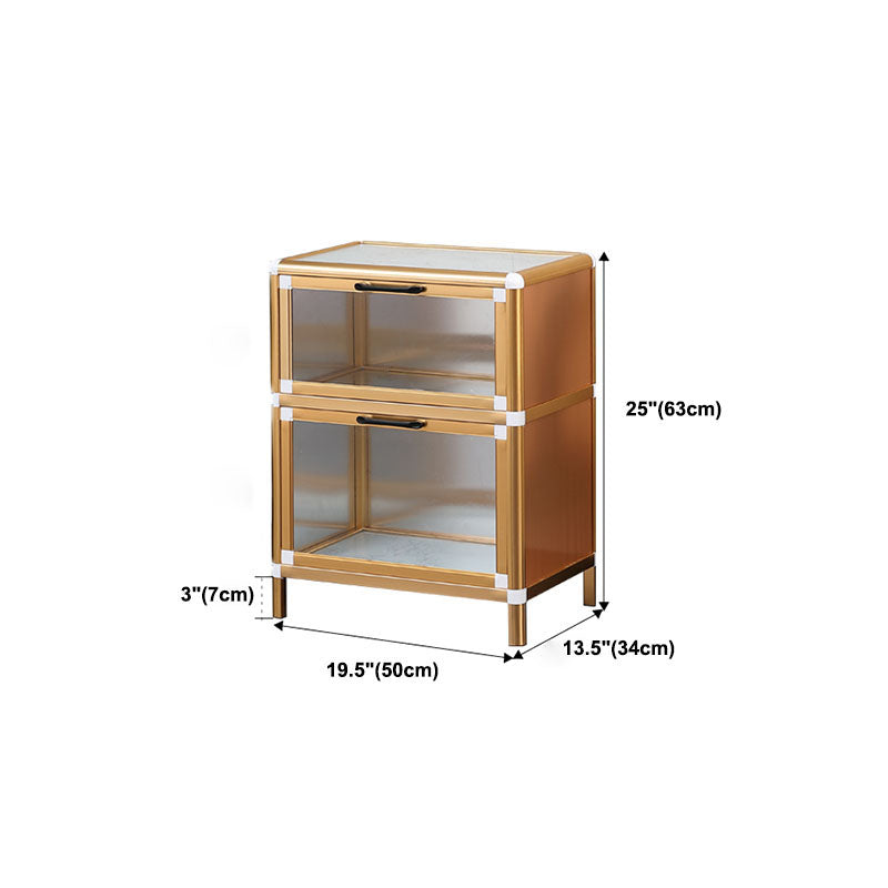 Gold Modern Style Sideboard Metal Sideboard with Door for Kitchen