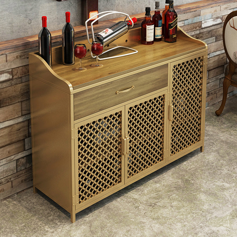 Contemporary Style Side Board Metal Sideboard with Door for Kitchen