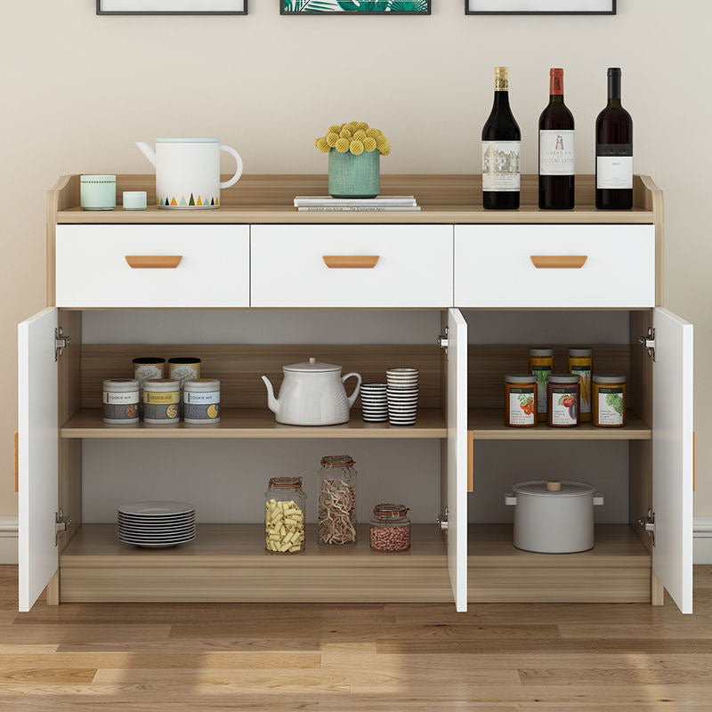 Contemporary Sideboard Engineered Wood Sideboard with Door and Drawer for Dining Room