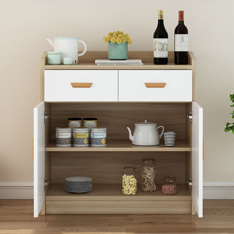 Contemporary Sideboard Engineered Wood Sideboard with Door and Drawer for Dining Room