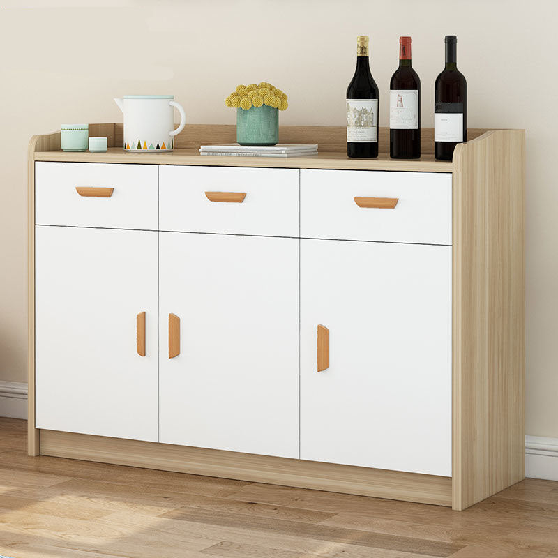 Contemporary Sideboard Engineered Wood Sideboard with Door and Drawer for Dining Room