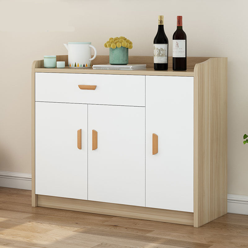 Contemporary Sideboard Engineered Wood Sideboard with Door and Drawer for Dining Room