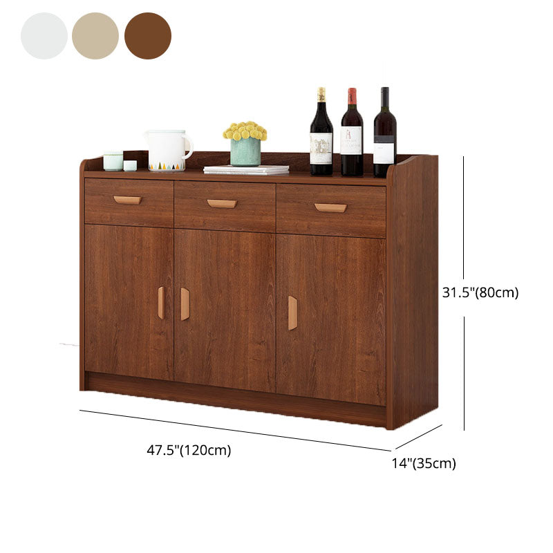 Contemporary Sideboard Engineered Wood Sideboard with Door and Drawer for Dining Room