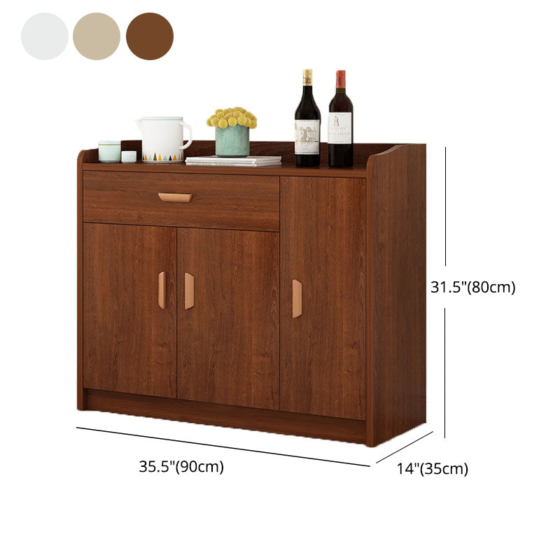 Contemporary Sideboard Engineered Wood Sideboard with Door and Drawer for Dining Room