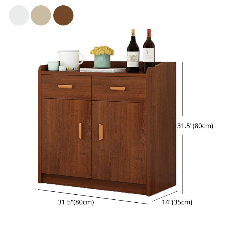 Contemporary Sideboard Engineered Wood Sideboard with Door and Drawer for Dining Room