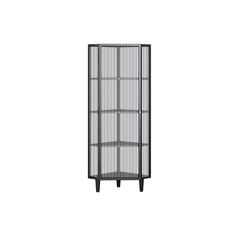 Modern Style Side Board Metal Sideboard with Glass Door for Kitchen