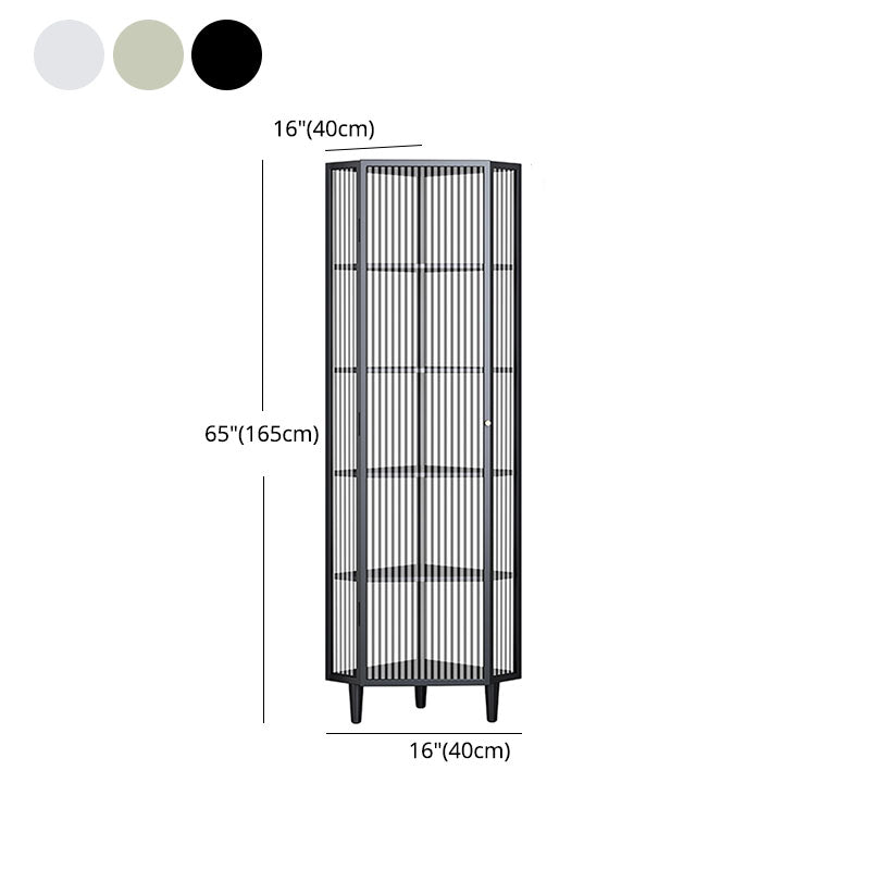 Modern Style Side Board Metal Sideboard with Glass Door for Kitchen