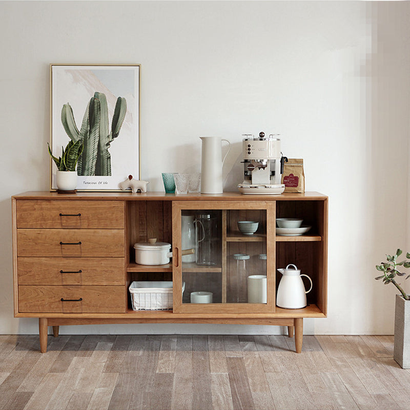 Contemporary Side Board Solid Wood Sideboard for Dining Room