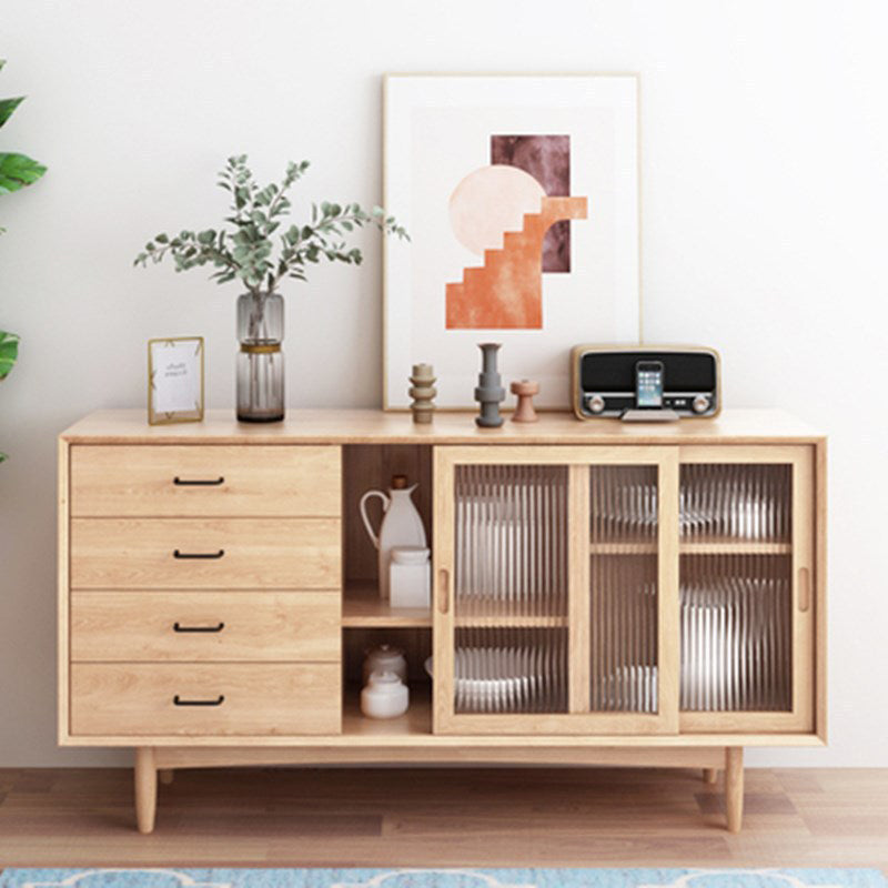 Contemporary Side Board Solid Wood Sideboard for Dining Room