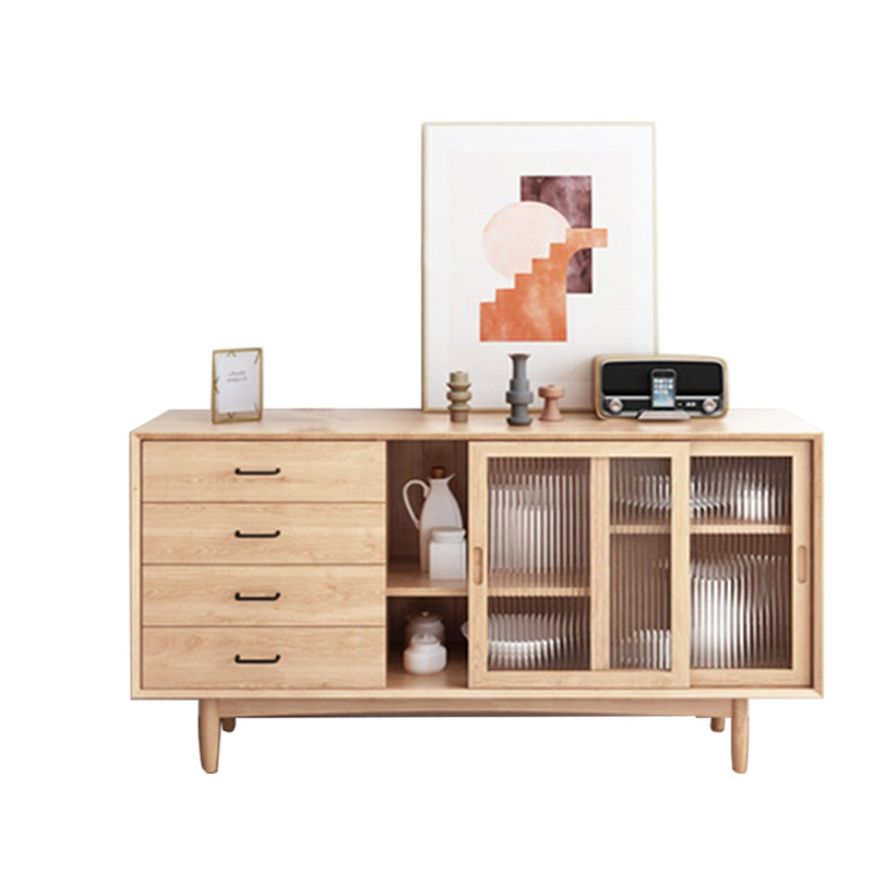 Contemporary Side Board Solid Wood Sideboard for Dining Room