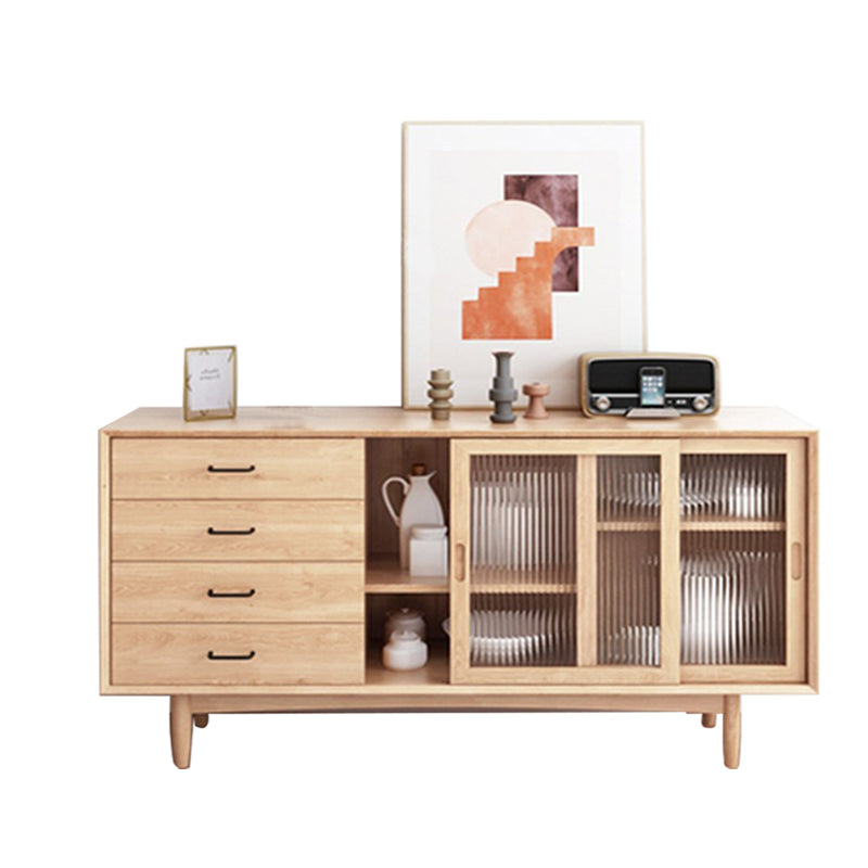 Contemporary Side Board Solid Wood Sideboard for Dining Room