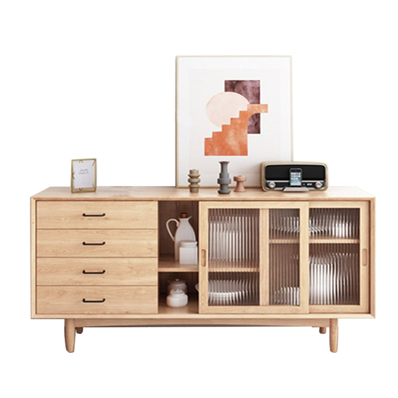 Contemporary Side Board Solid Wood Sideboard for Dining Room