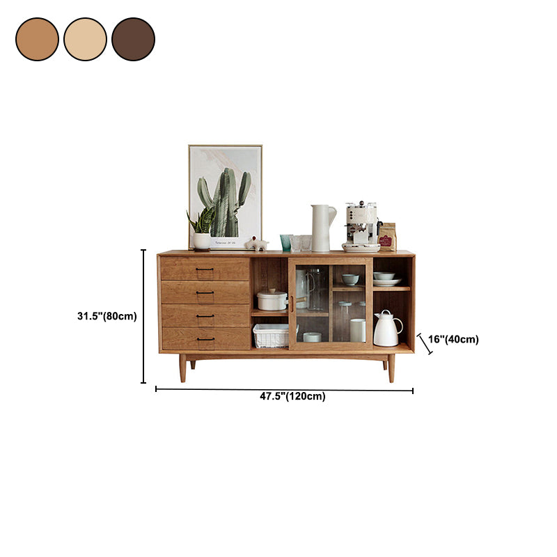 Contemporary Side Board Solid Wood Sideboard for Dining Room