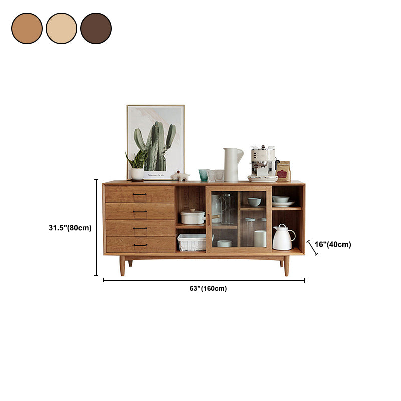 Contemporary Side Board Solid Wood Sideboard for Dining Room