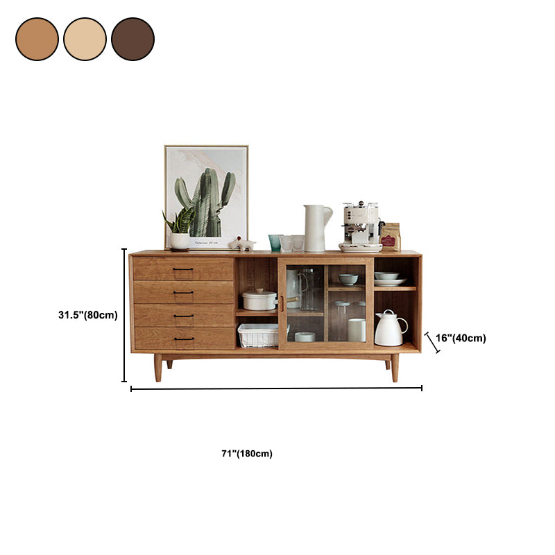 Contemporary Side Board Solid Wood Sideboard for Dining Room