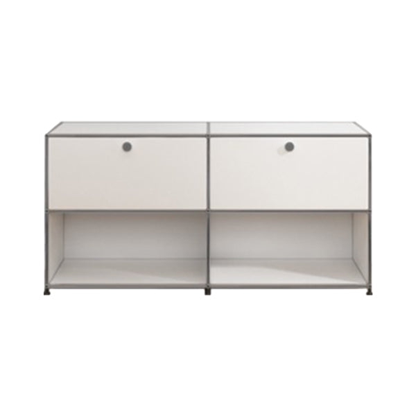 Modern Style Stainless Steel Sideboard White Sideboard for Living Room