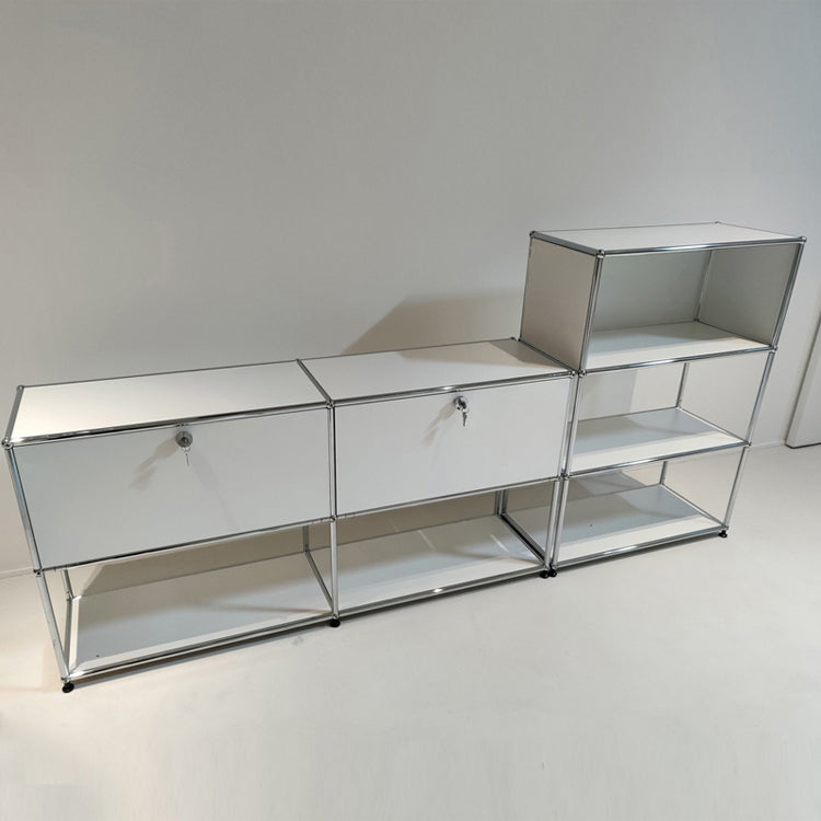 Modern Style Stainless Steel Sideboard White Sideboard for Living Room