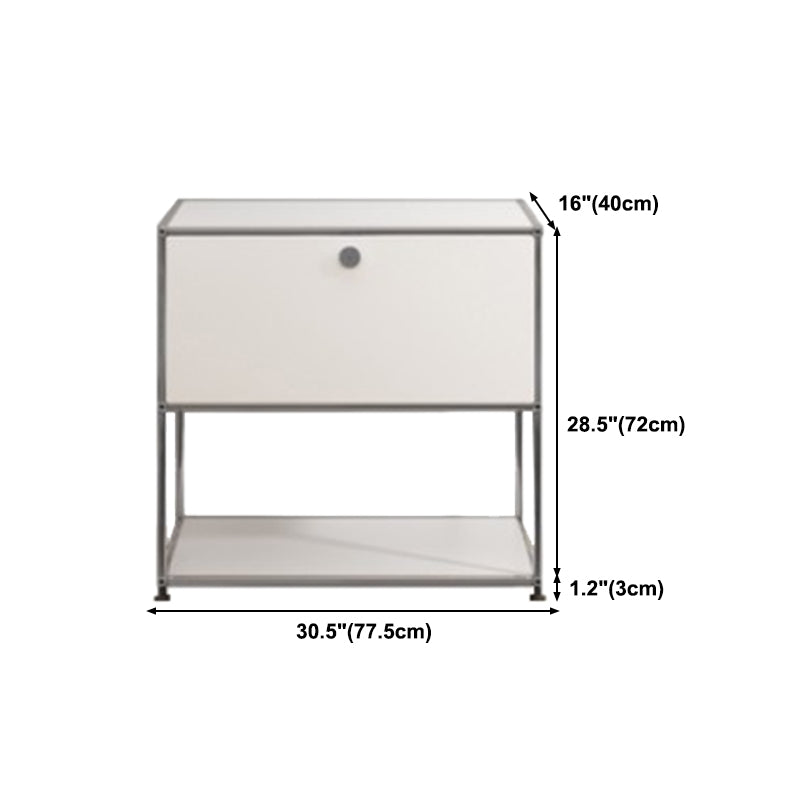 Modern Style Stainless Steel Sideboard White Sideboard for Living Room