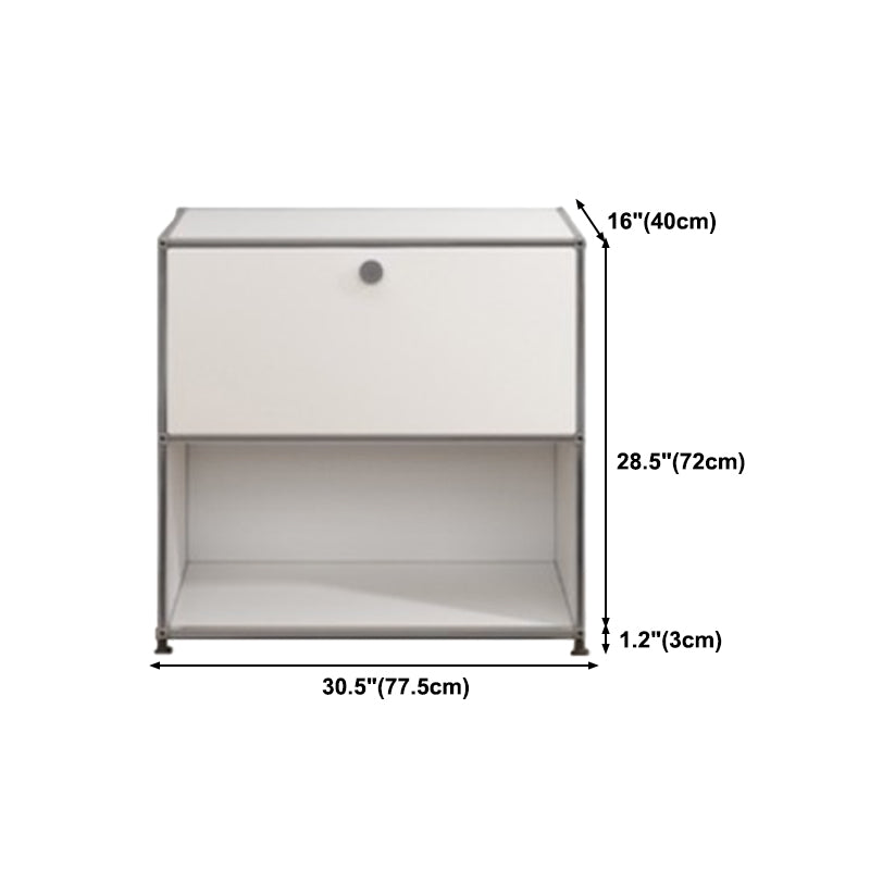 Modern Style Stainless Steel Sideboard White Sideboard for Living Room