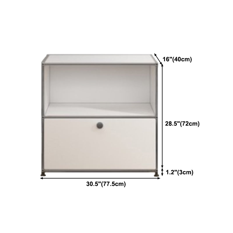 Modern Style Stainless Steel Sideboard White Sideboard for Living Room