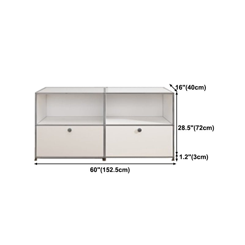 Modern Style Stainless Steel Sideboard White Sideboard for Living Room