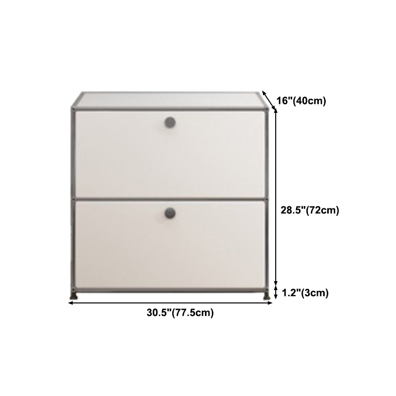 Modern Style Stainless Steel Sideboard White Sideboard for Living Room