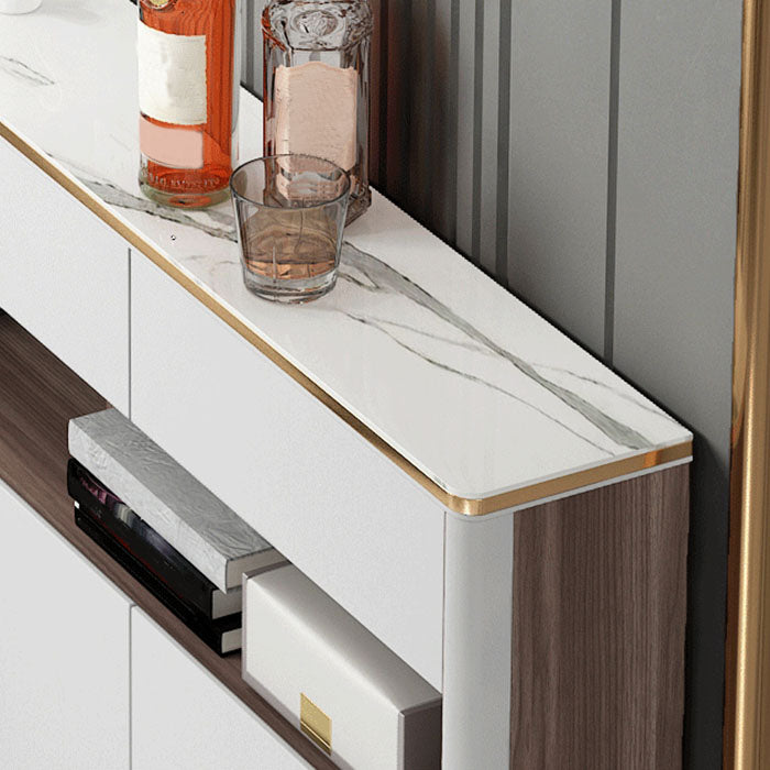 Glam Style Sideboard Door and Drawer Server for Home Kitchen